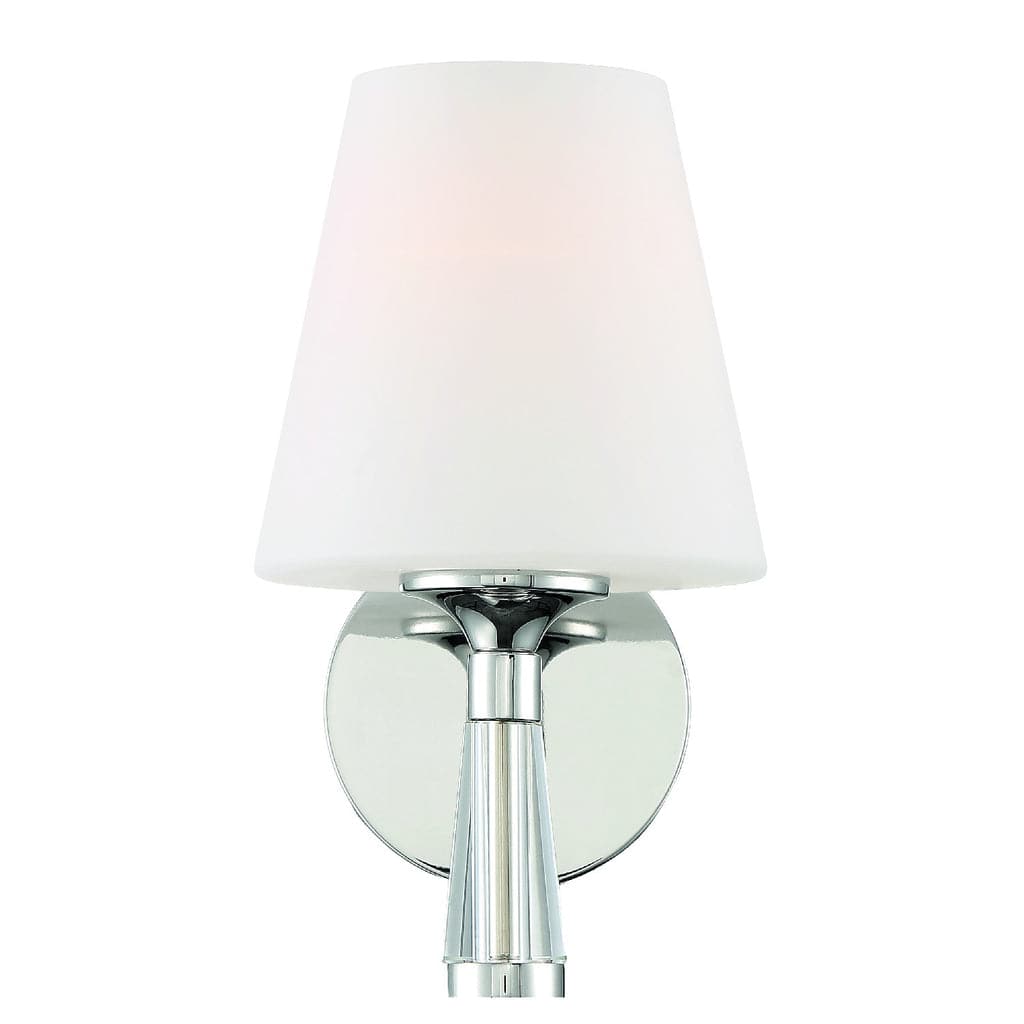 Ramsey 1 Light Wall Mount-Crystorama Lighting Company-CRYSTO-RAM-A3401-PN-Wall LightingPolished Nickel-3-France and Son