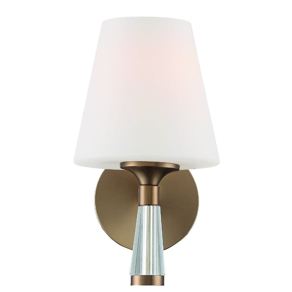 Ramsey 1 Light Wall Mount-Crystorama Lighting Company-CRYSTO-RAM-A3401-PN-Wall LightingPolished Nickel-4-France and Son