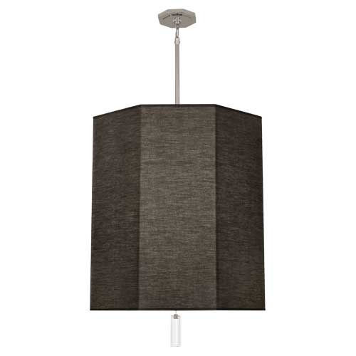 Kate Pendant-Robert Abbey Fine Lighting-ABBEY-RB203-PendantsPolished Nickel / Raven Black-10-France and Son