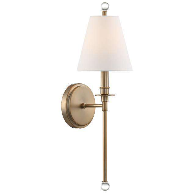 Riverdale 1 Light Sconce-Crystorama Lighting Company-CRYSTO-RIV-382-AG-Wall LightingGold-1-France and Son