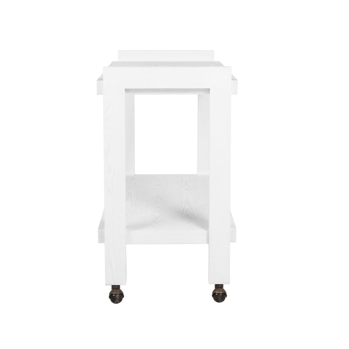 Rockwell - Minimalist Bar Cart In White Washed Oak