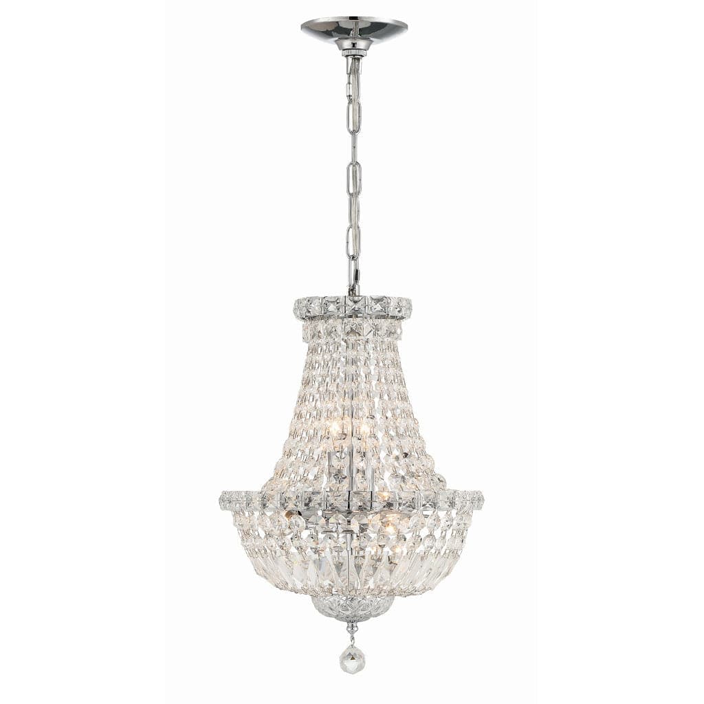 Roslyn 5 Light Mini Chandelier-Crystorama Lighting Company-CRYSTO-ROS-A1006-CH-CL-MWP-Chandeliers-1-France and Son