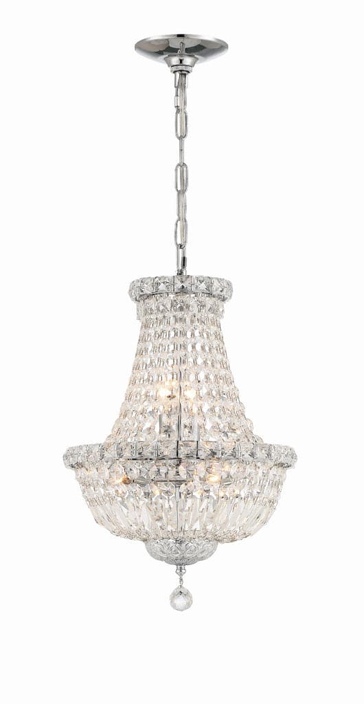 Roslyn 5 Light Mini Chandelier-Crystorama Lighting Company-CRYSTO-ROS-A1006-CH-CL-MWP-Chandeliers-2-France and Son