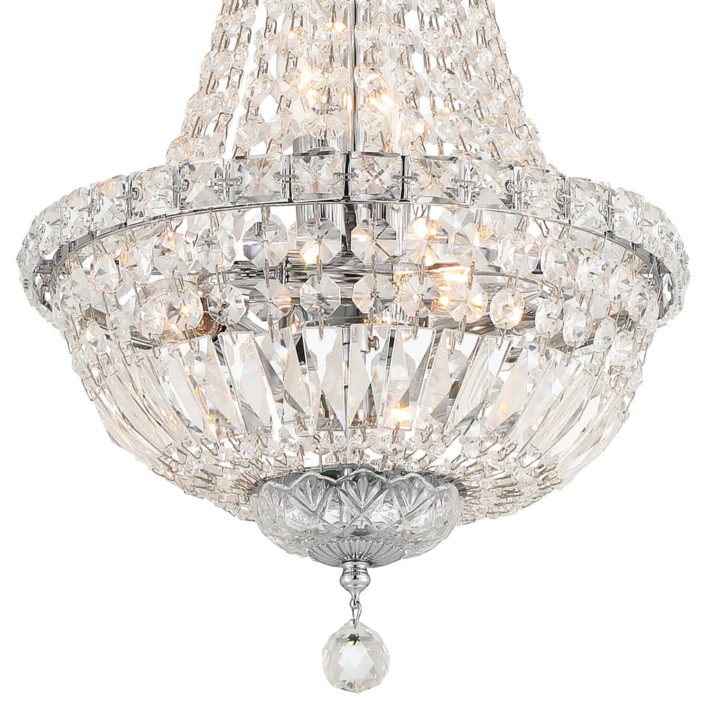 Roslyn 5 Light Mini Chandelier-Crystorama Lighting Company-CRYSTO-ROS-A1006-CH-CL-MWP-Chandeliers-3-France and Son