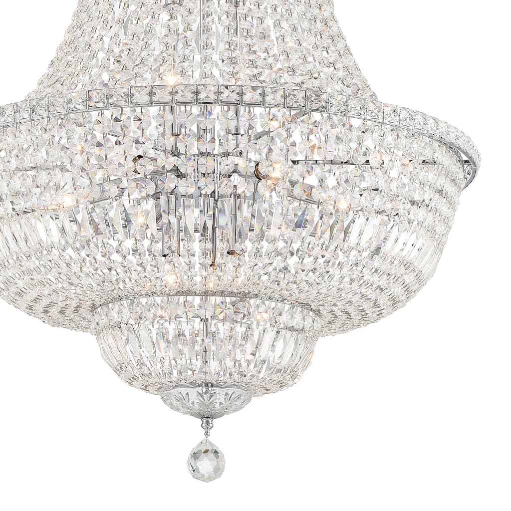 Roslyn 15 Light Chandelier-Crystorama Lighting Company-CRYSTO-ROS-A1015-CH-CL-MWP-Chandeliers-2-France and Son