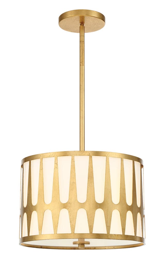 Royston 3 Light Pendant-Crystorama Lighting Company-CRYSTO-ROY-803-GA-PendantsAntique Gold-2-France and Son