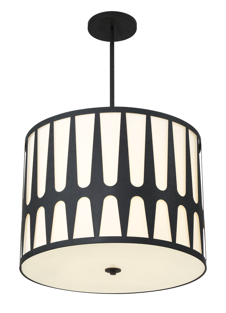 Royston 5 Light Pendant-Crystorama Lighting Company-CRYSTO-ROY-809-BK-Pendants-2-France and Son