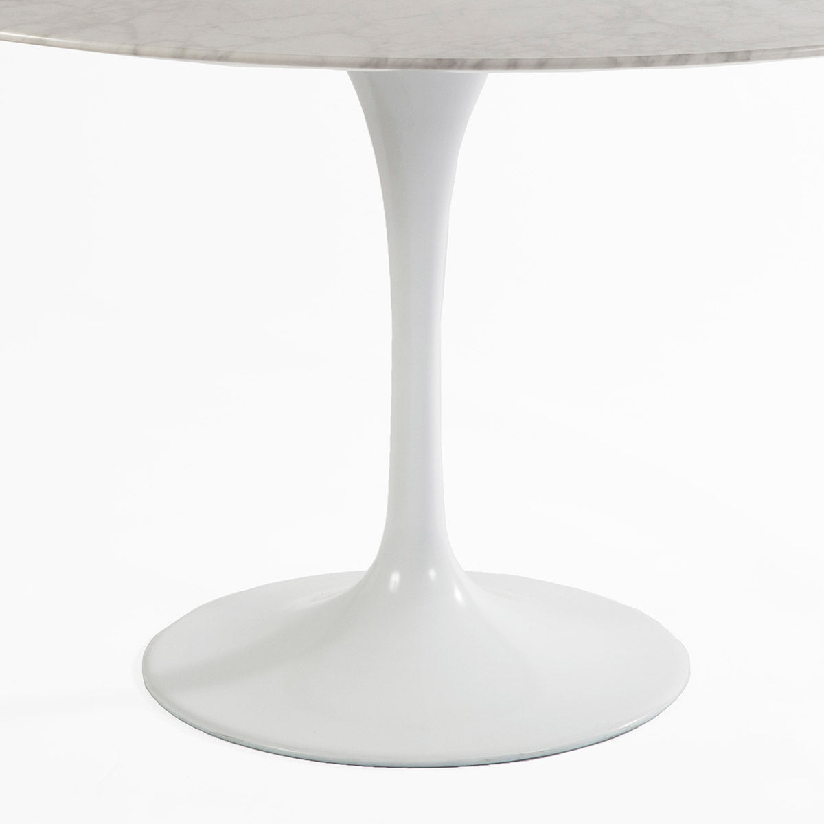 Cast Metal Tulip Table Base-France & Son-RT335-ROUNDBASE-WHT-Dining TablesRound-White-3-France and Son