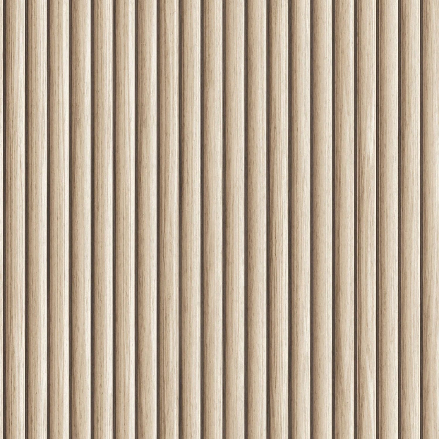 Reeded Wood Peel And Stick Wallpaper-Tempaper & Co.-Tempaper-RW15046-Wall Paper-1-France and Son