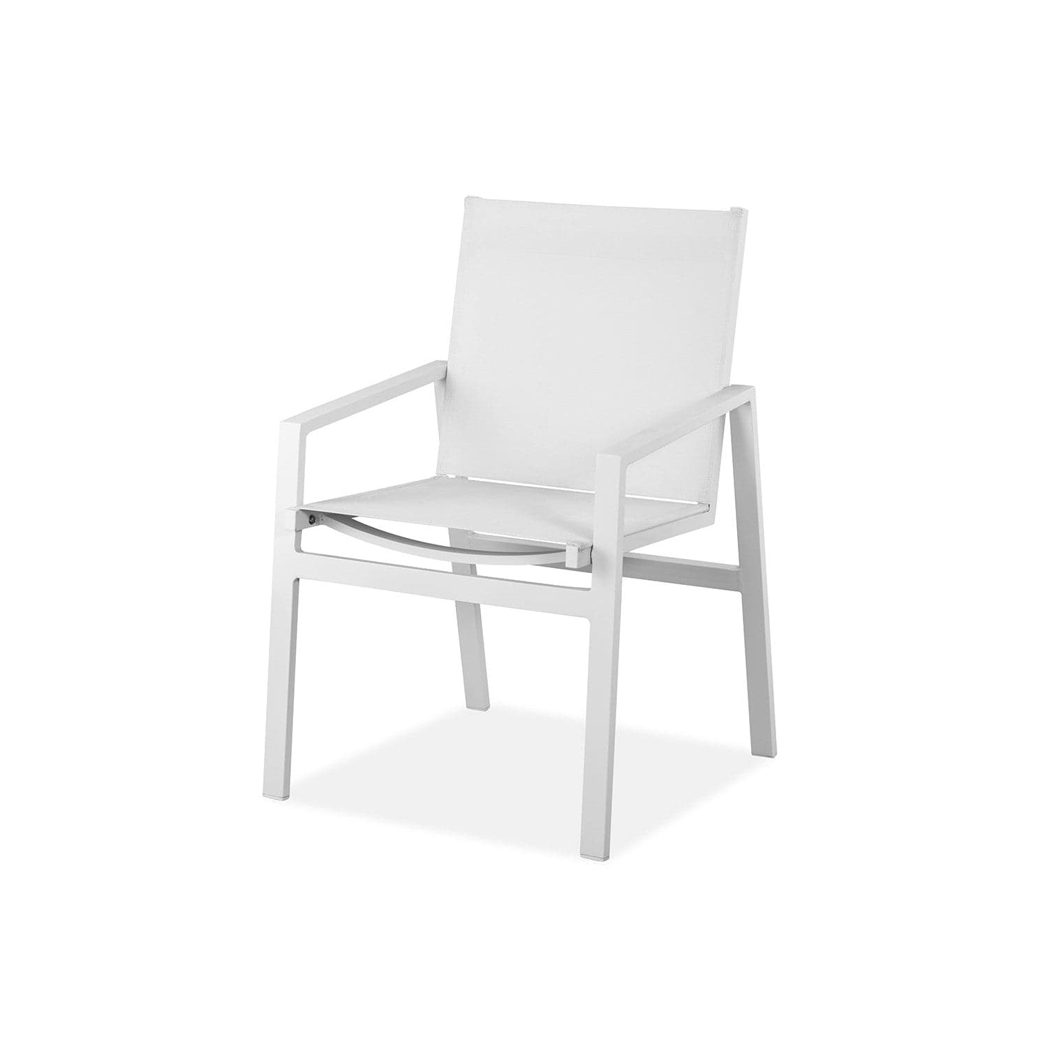 Rio Outdoor Dining Armchair-Whiteline Modern Living-WHITELINE-DAC1593-WHT-Dining Chairs-3-France and Son