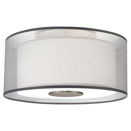 Saturnia Flushmount-Robert Abbey Fine Lighting-ABBEY-S2197-Flush MountsStainless Steel-1-France and Son