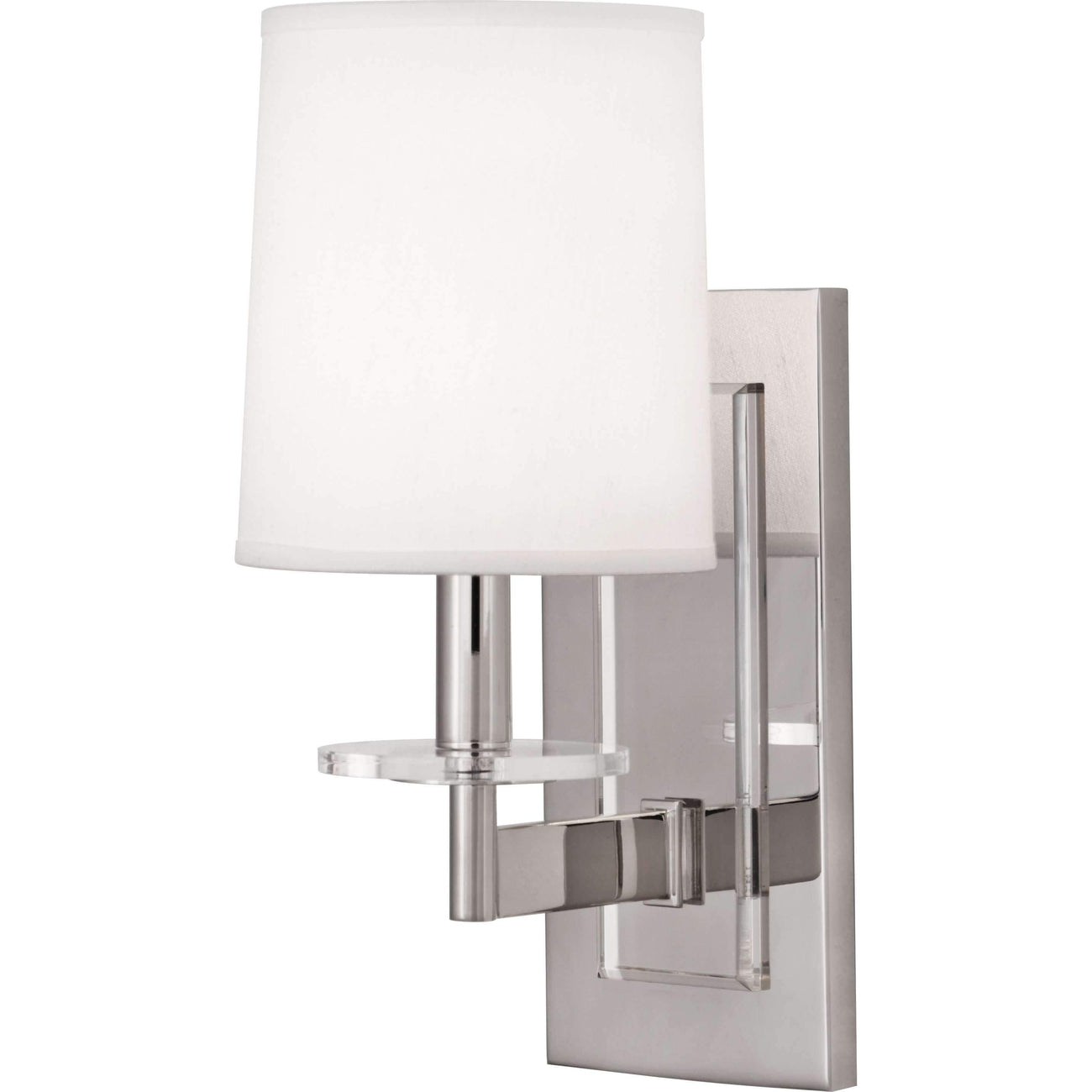 Alice 1 Light Wall Sconce-Robert Abbey Fine Lighting-ABBEY-S3381-Wall LightingPolished Nickel-2-France and Son