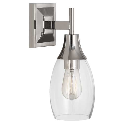 Grace Wall Sconce-Robert Abbey Fine Lighting-ABBEY-S484-Wall Lighting1 Light-Polished Nickel Finish-4-France and Son