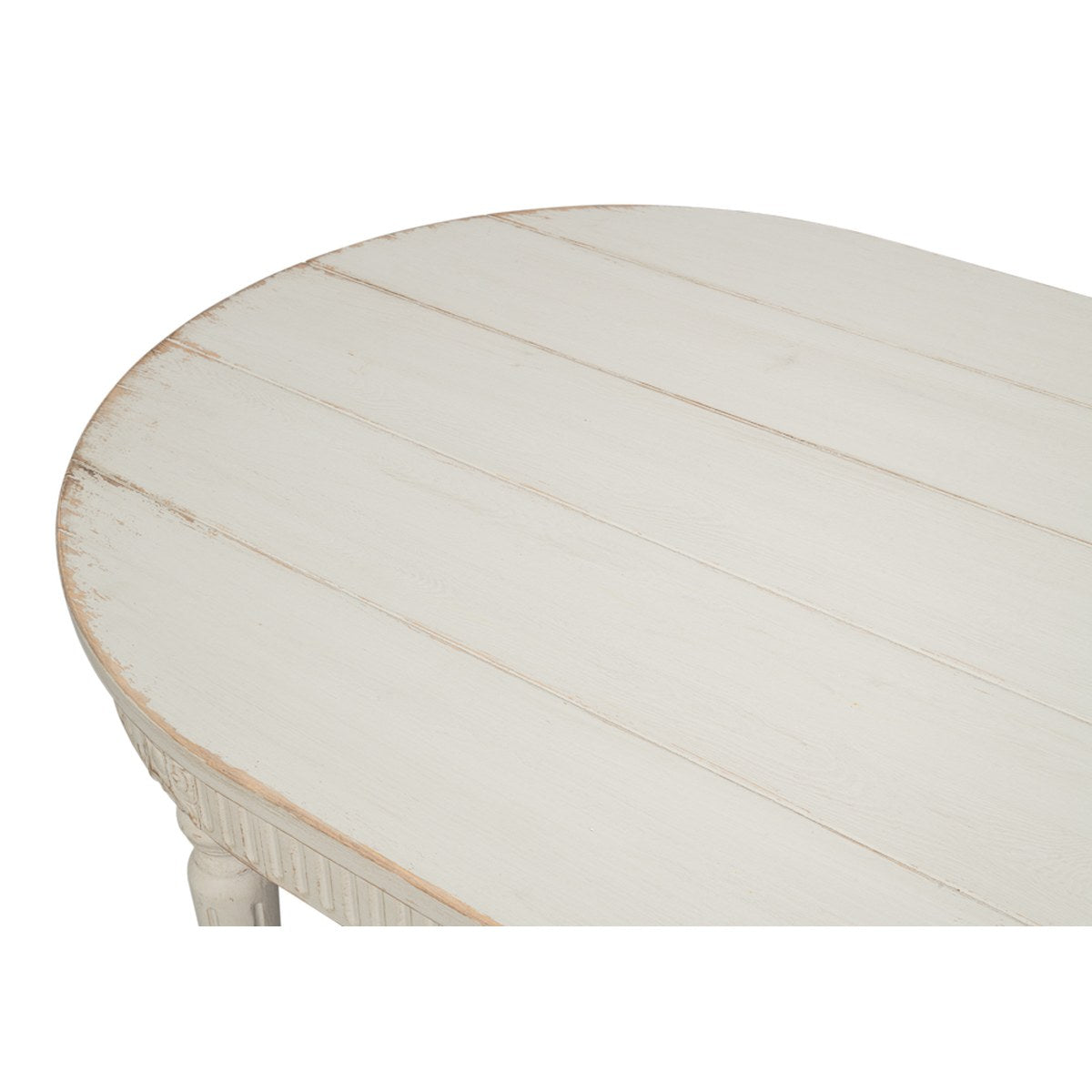 French Antique Reproduction Dining Table 89" - detail view
