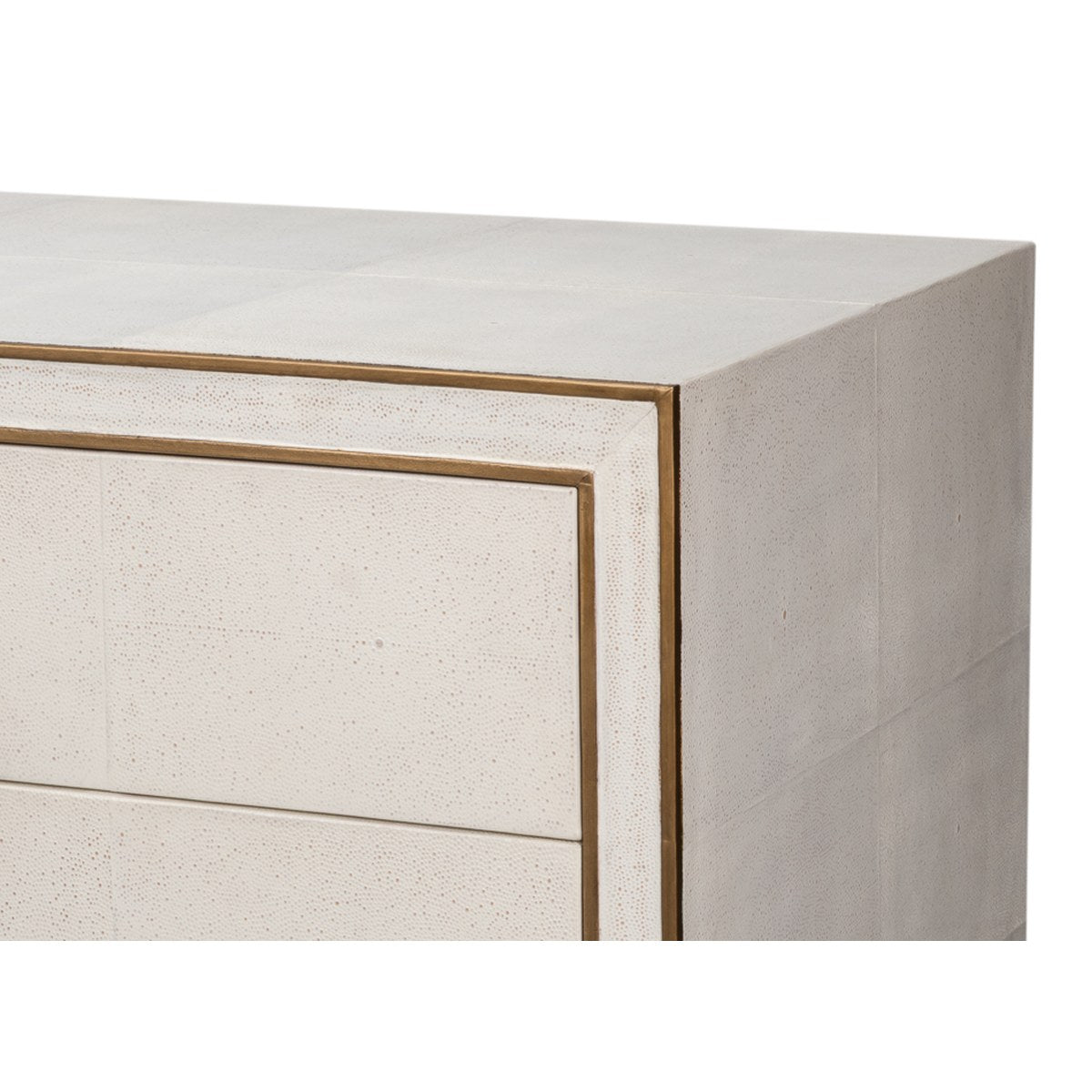 Gabriella 8-Drawer Chest - Osprey White - detail view