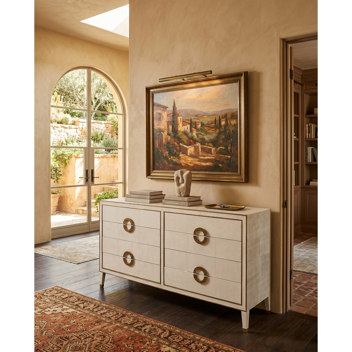 Gabriella 8-Drawer Chest - Osprey White - lifestyle view