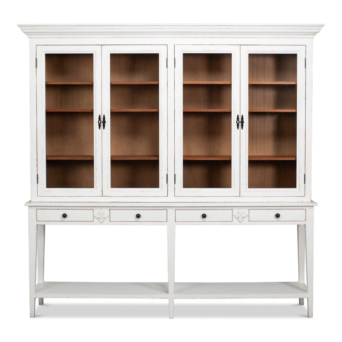 Beacon Hill Display Case - White front view