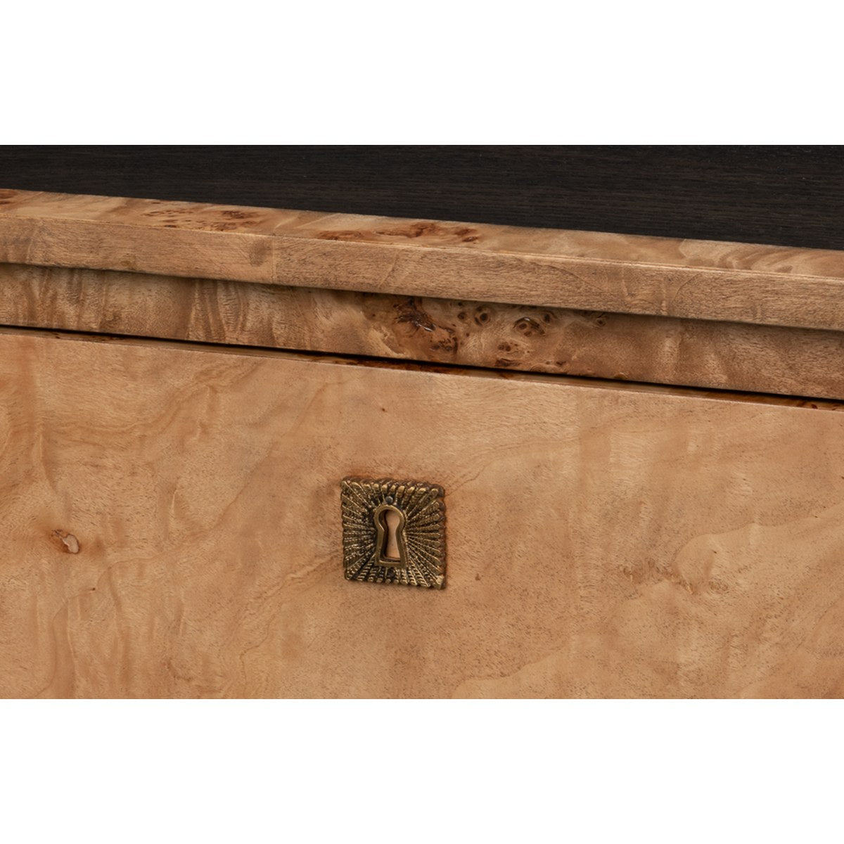 Burl 3-Drawer Chest - detail view