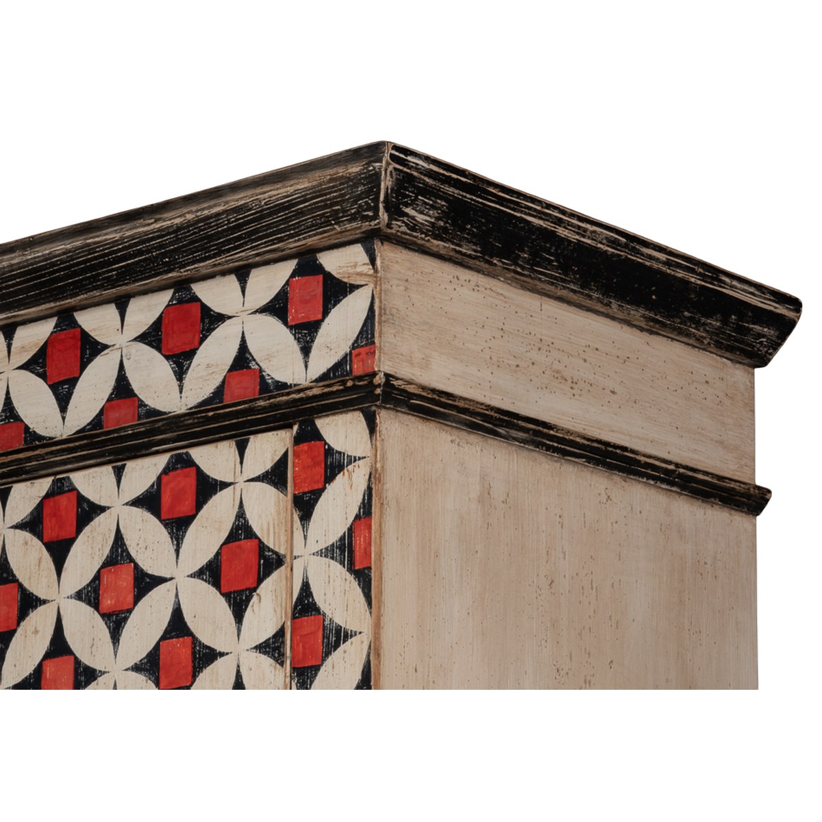 Marrakesh Painted Cabinet - detail view