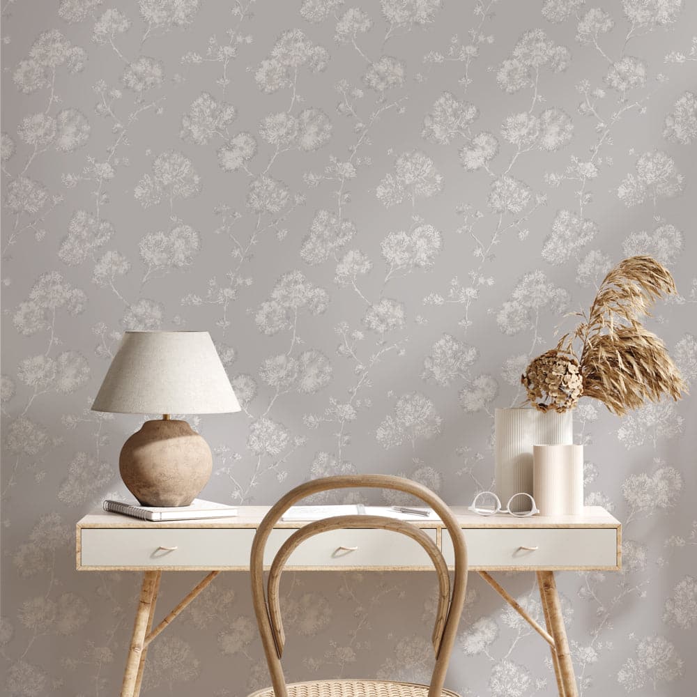 Sun-Bleached Floral Peel And Stick Wallpaper-Tempaper & Co.-Tempaper-SB15203-DecorMidnight-10-France and Son