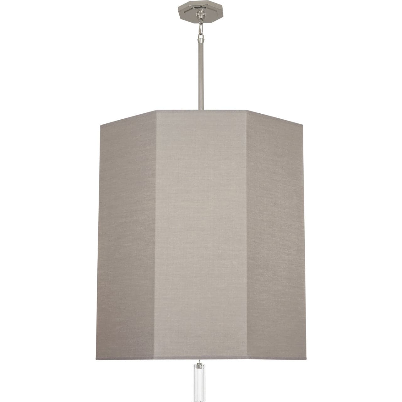 Kate Pendant-Robert Abbey Fine Lighting-ABBEY-SG203-PendantsPolished Nickel / Smoke Gray-6-France and Son