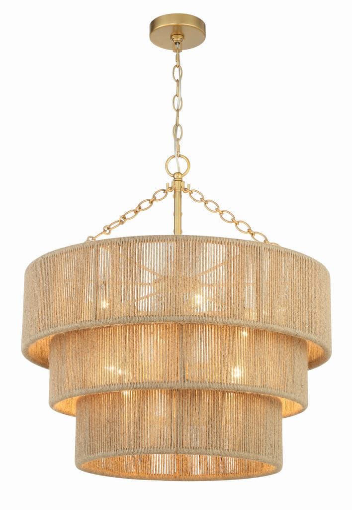 Shyla 10 Light Chandelier-Crystorama Lighting Company-CRYSTO-SHY-10907-SG-Chandeliers-3-France and Son