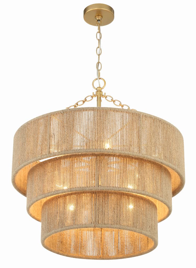 Shyla 10 Light Chandelier-Crystorama Lighting Company-CRYSTO-SHY-10907-SG-Chandeliers-5-France and Son