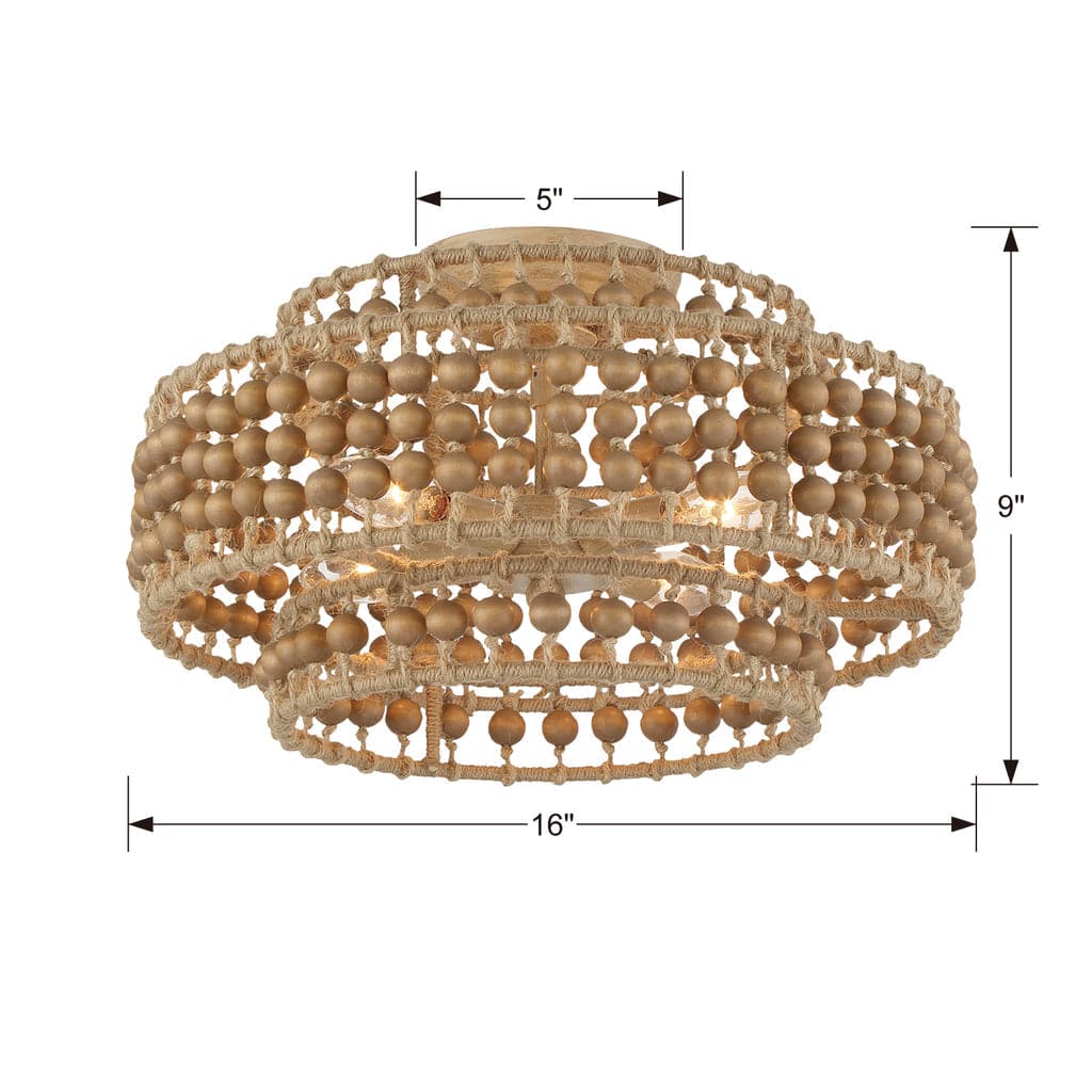 Silas 3 Light Semi-Flush-Crystorama Lighting Company-CRYSTO-SIL-B6003-BS_CEILING-Flush Mounts-3-France and Son