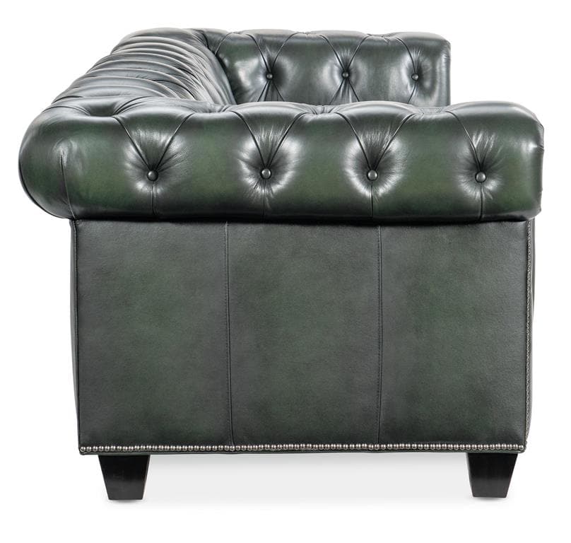 Hamption Tufted Sofa - Black Green