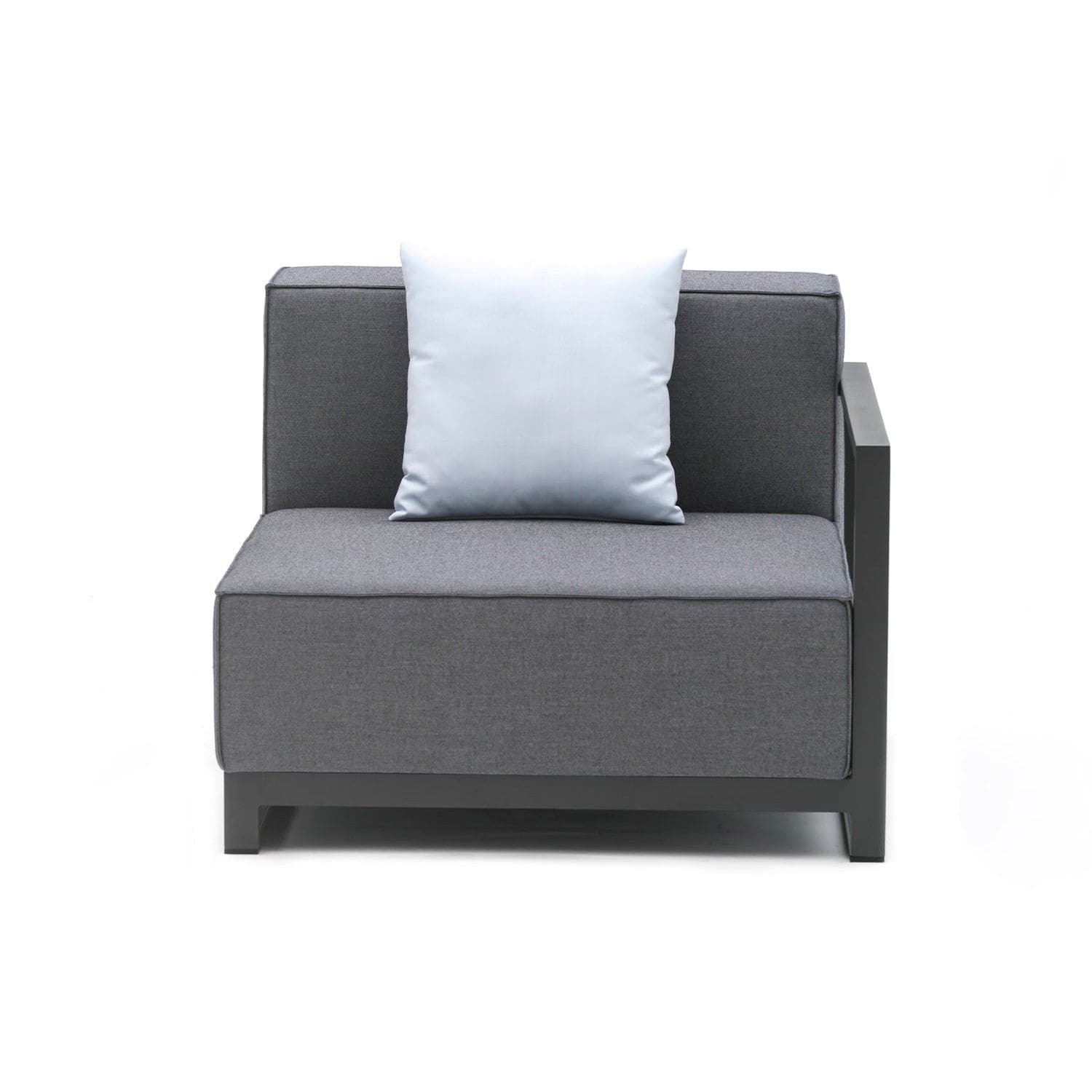 Sensation Indoor/Outdoor Modular-Whiteline Modern Living-WHITELINE-MR1701-GRY-Lounge ChairsRight Arm-4-France and Son