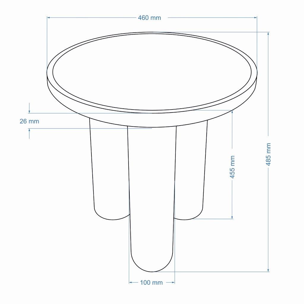 Sofia Industrial End Table