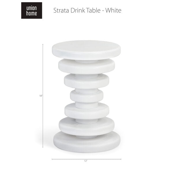 Strata Drink Table-Union Home Furniture-UNION-LVR00556-Coffee TablesBlack-5-France and Son