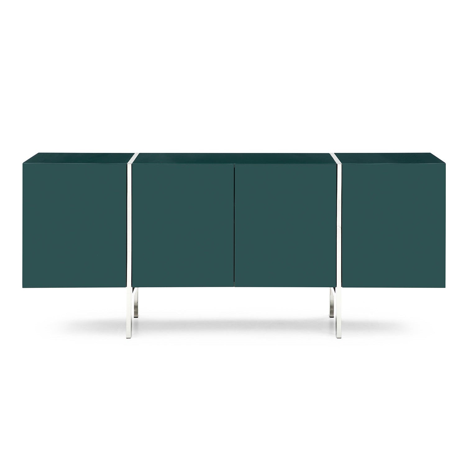 Struttura Large Buffet-Whiteline Modern Living-WHITELINE-SB1249S-DGRN-Sideboards & Credenzas71"-Green-2-France and Son