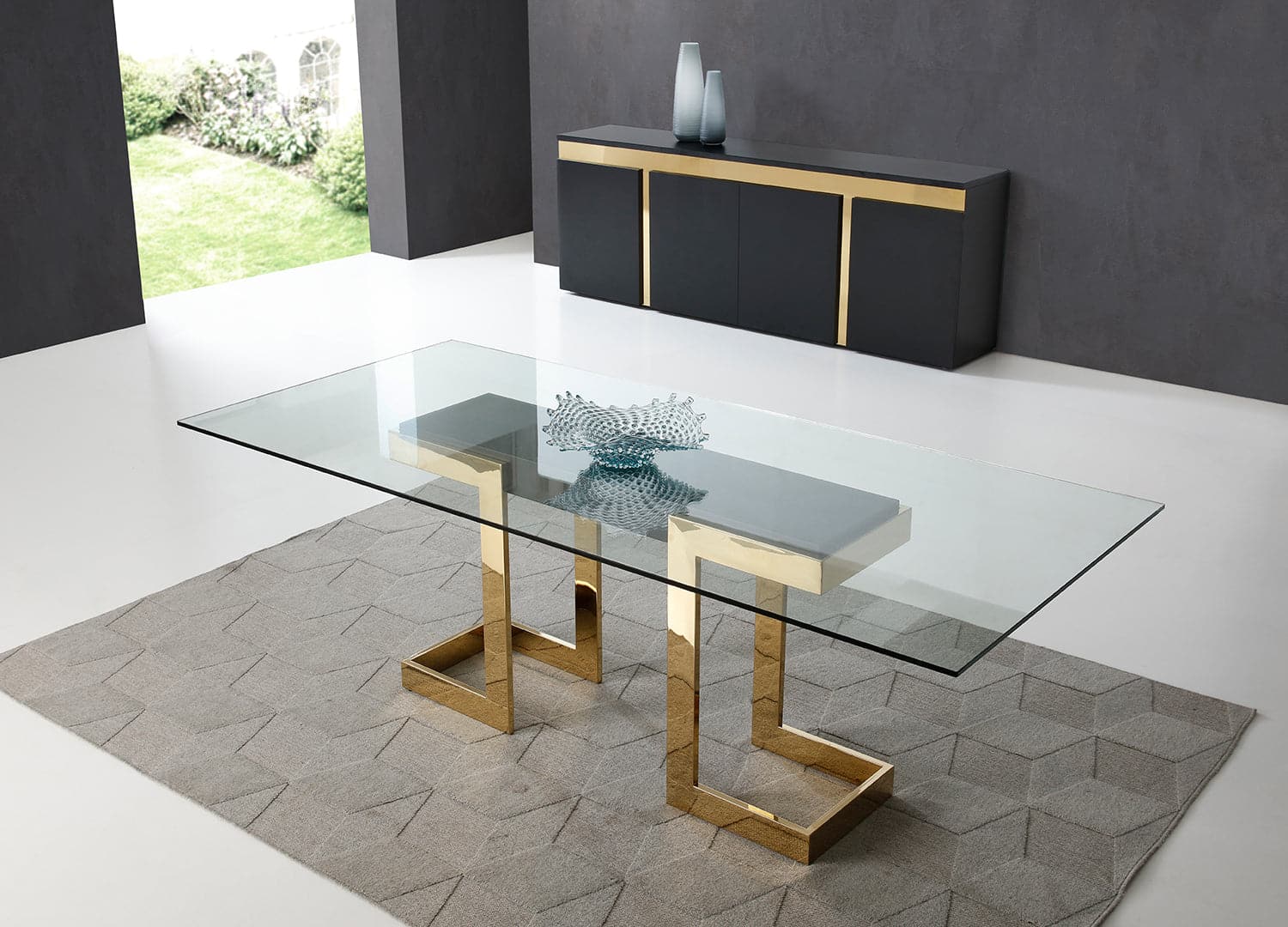 Sumo Dining Table-Whiteline Modern Living-WHITELINE-DT1658-BLK-Dining Tables-5-France and Son