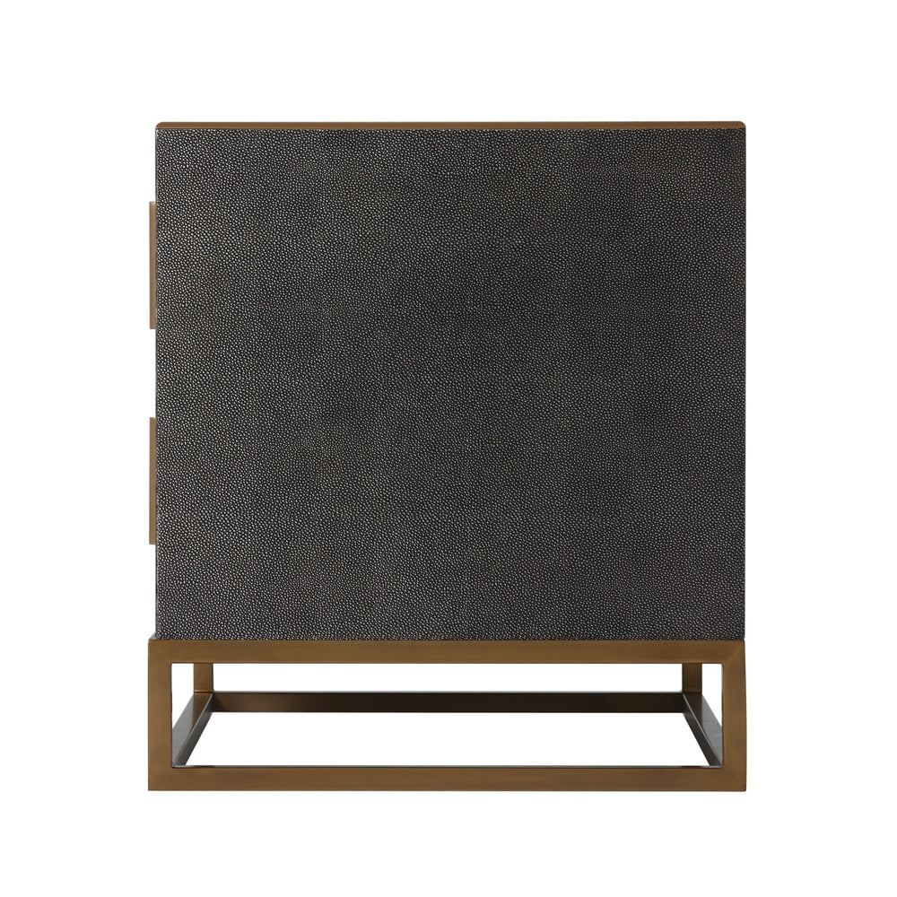 Blain Nightstand (Shagreen)-Theodore Alexander-THEO-TAS50035.C095-NightstandsOvercast-8-France and Son