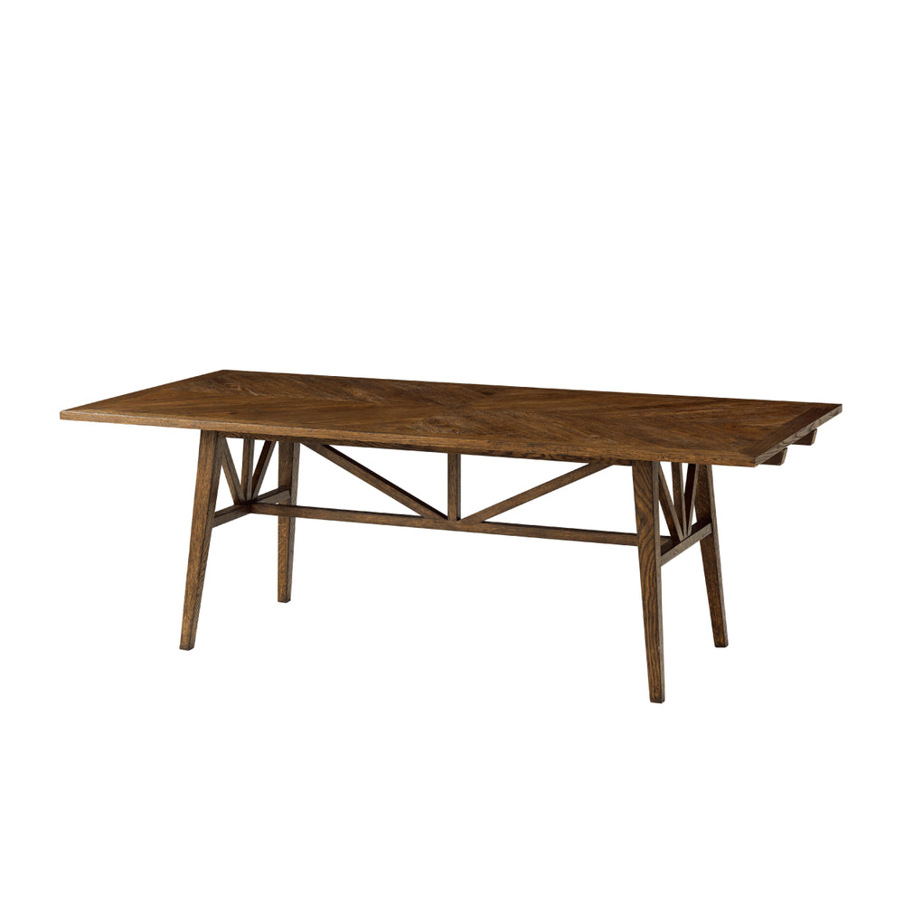 Nova Extending Dining Table Brown-Theodore Alexander-THEO-TAS54082.C254-Dining Tables-3-France and Son