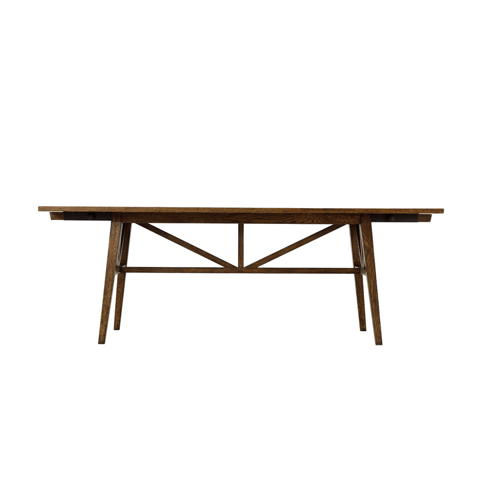 Nova Extending Dining Table Brown-Theodore Alexander-THEO-TAS54082.C254-Dining Tables-4-France and Son