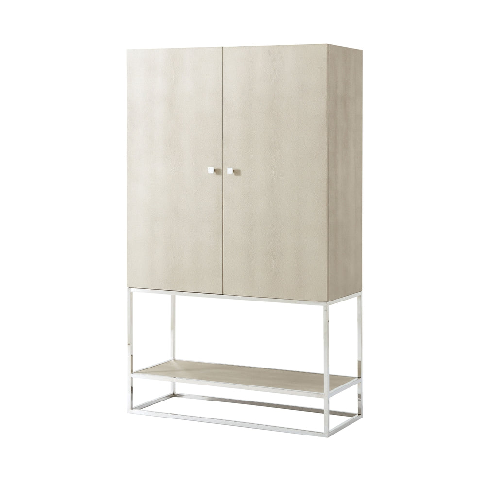 Townsend Bar Cabinet-Theodore Alexander-THEO-TAS61027L-Bar StorageOvercast-5-France and Son