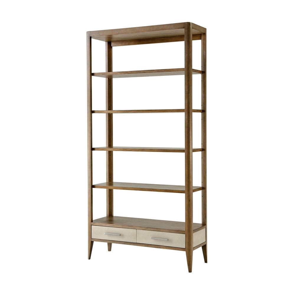 Driscoll Shelving Etagere-Theodore Alexander-THEO-TAS63002.C079-Bookcases & CabinetsMangrove-2-France and Son