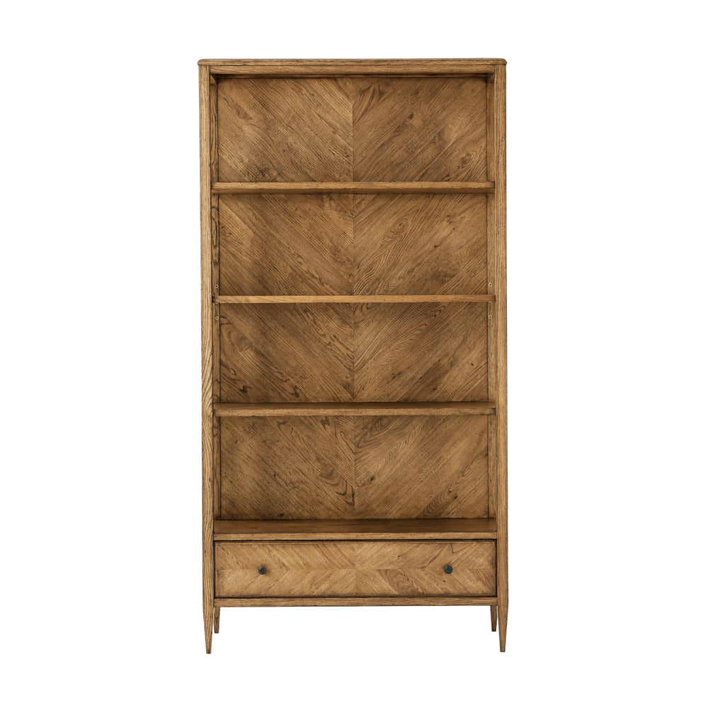 Nova Open Bookcase-Theodore Alexander-THEO-TAS63010.C253-Bookcases & CabinetsLight Brown-3-France and Son