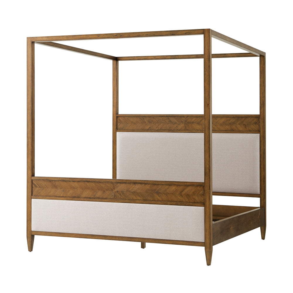 Nova Canopy Bed US King-Theodore Alexander-STOCKR-THEO-TAS83025.1BUT-BedsDusk Finish-4-France and Son