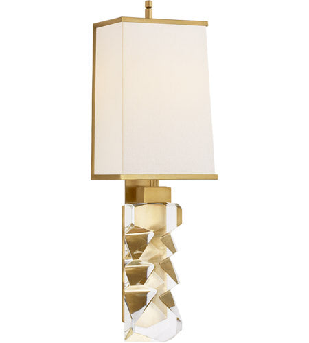Amelia Large Sconce-Visual Comfort-VISUAL-TOB 2950CG/HAB-L/HAB-Wall LightingCrystal and Hand-Rubbed Antique Brass-2-France and Son
