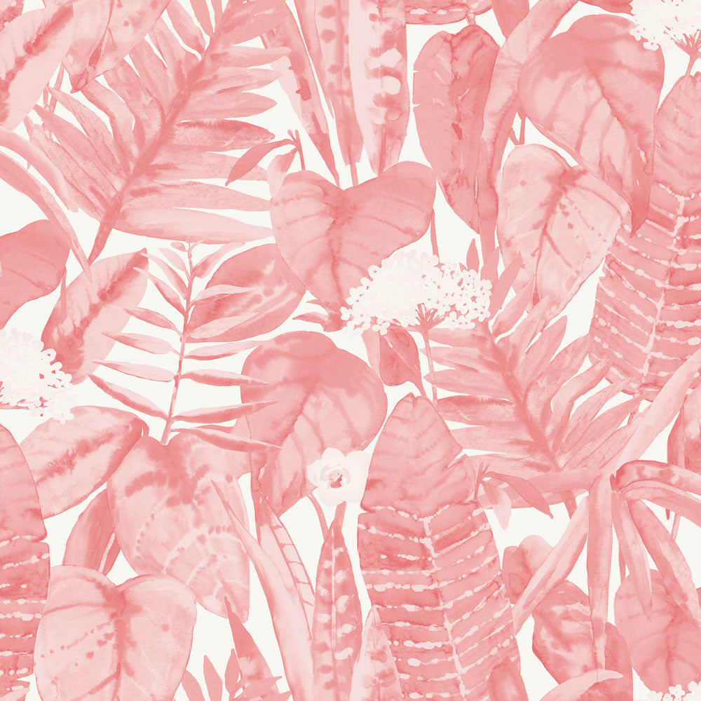 Tropical Peel And Stick Wallpaper-Tempaper & Co.-Tempaper-TR563-Wall PaperPink Lemonade-5-France and Son