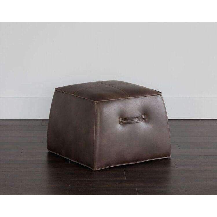 Aspen Ottoman-Sunpan-SUNPAN-102831-Stools & OttomansBrown-4-France and Son