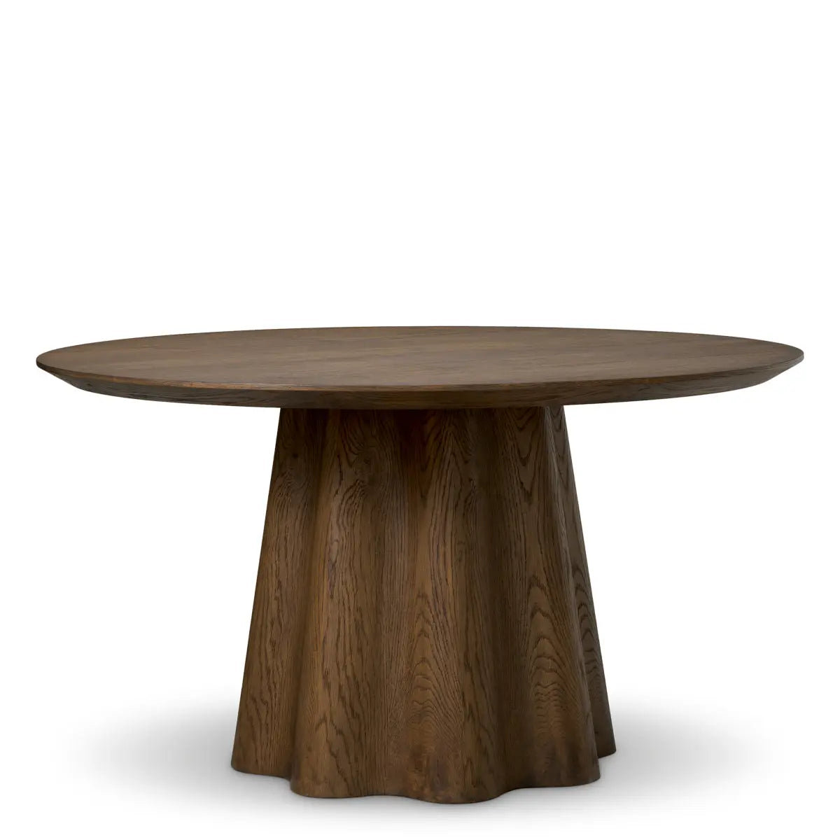 Dining Table Papyrus Dark Brown Oak Veneer