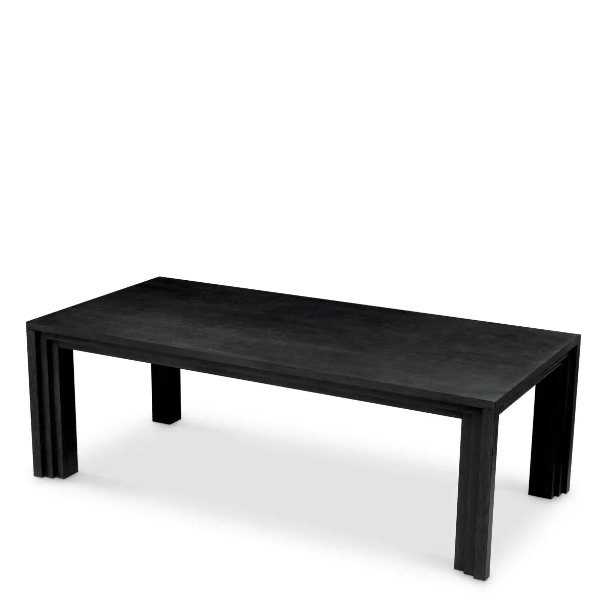 Additional view of Dining Table Metropolitan Black Open Grain Veneer in black.