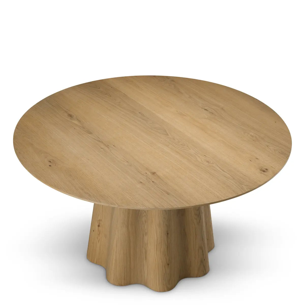 Alternate view of Dining Table Papyrus Warm Oak Veneer in warm oak and light natural brown.