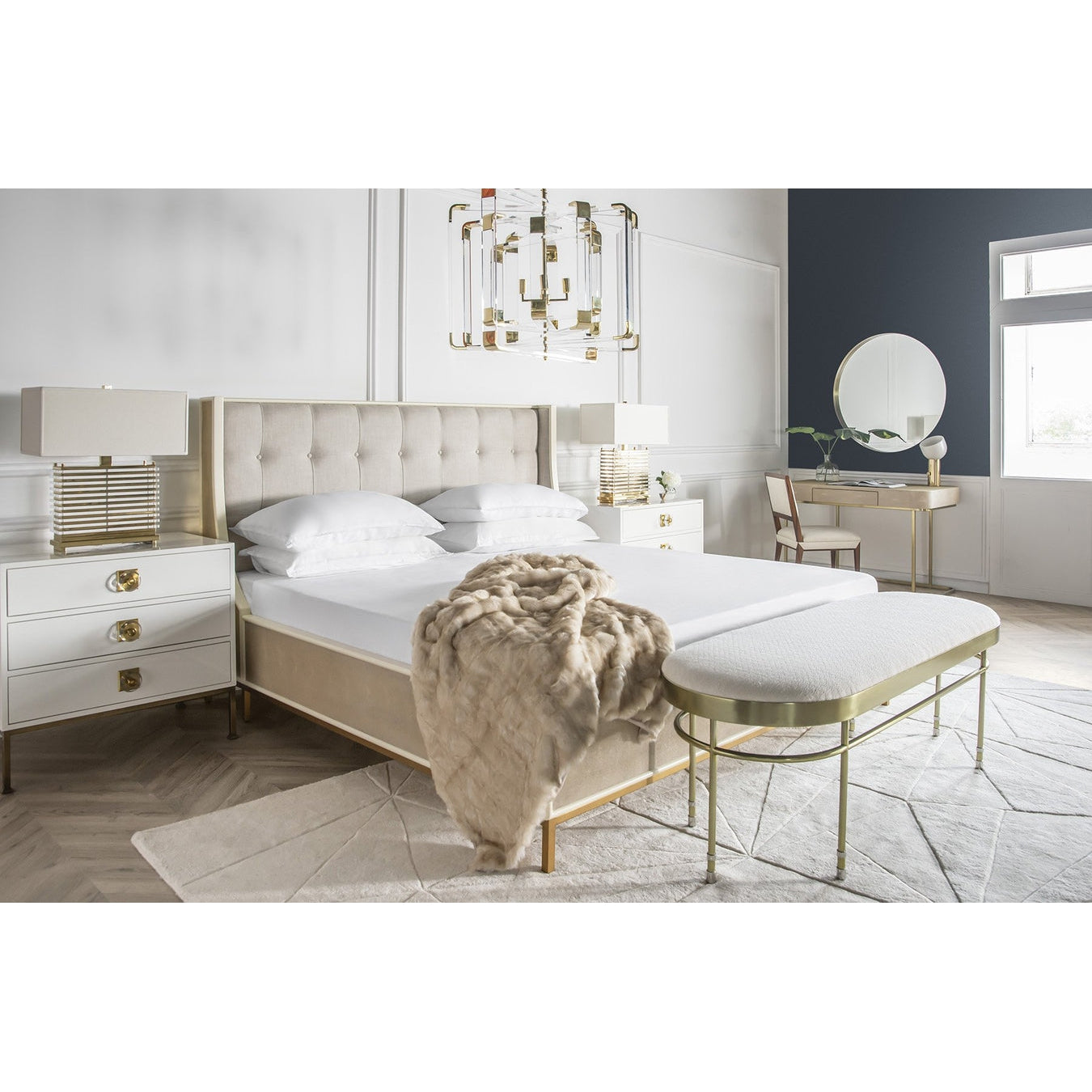 Amanda Shagreen Bed by Sonder-Sonder-FIB3036-BedsQueen-2-France and Son