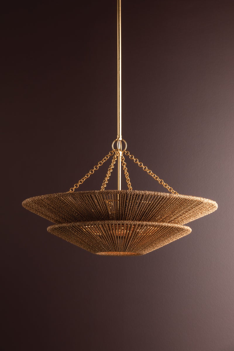 Tropea Pendant - Gold Leaf 6 Lights