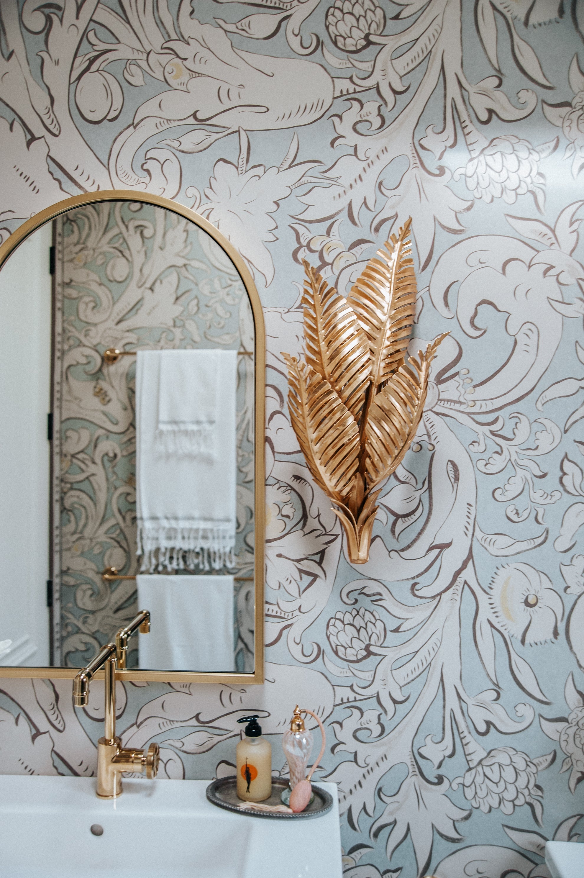 Tropicale Wall Sconce - Gold Leaf 2 Lights